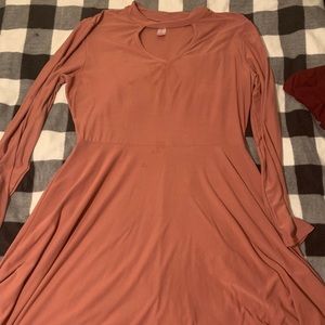 Mauve choker dress
